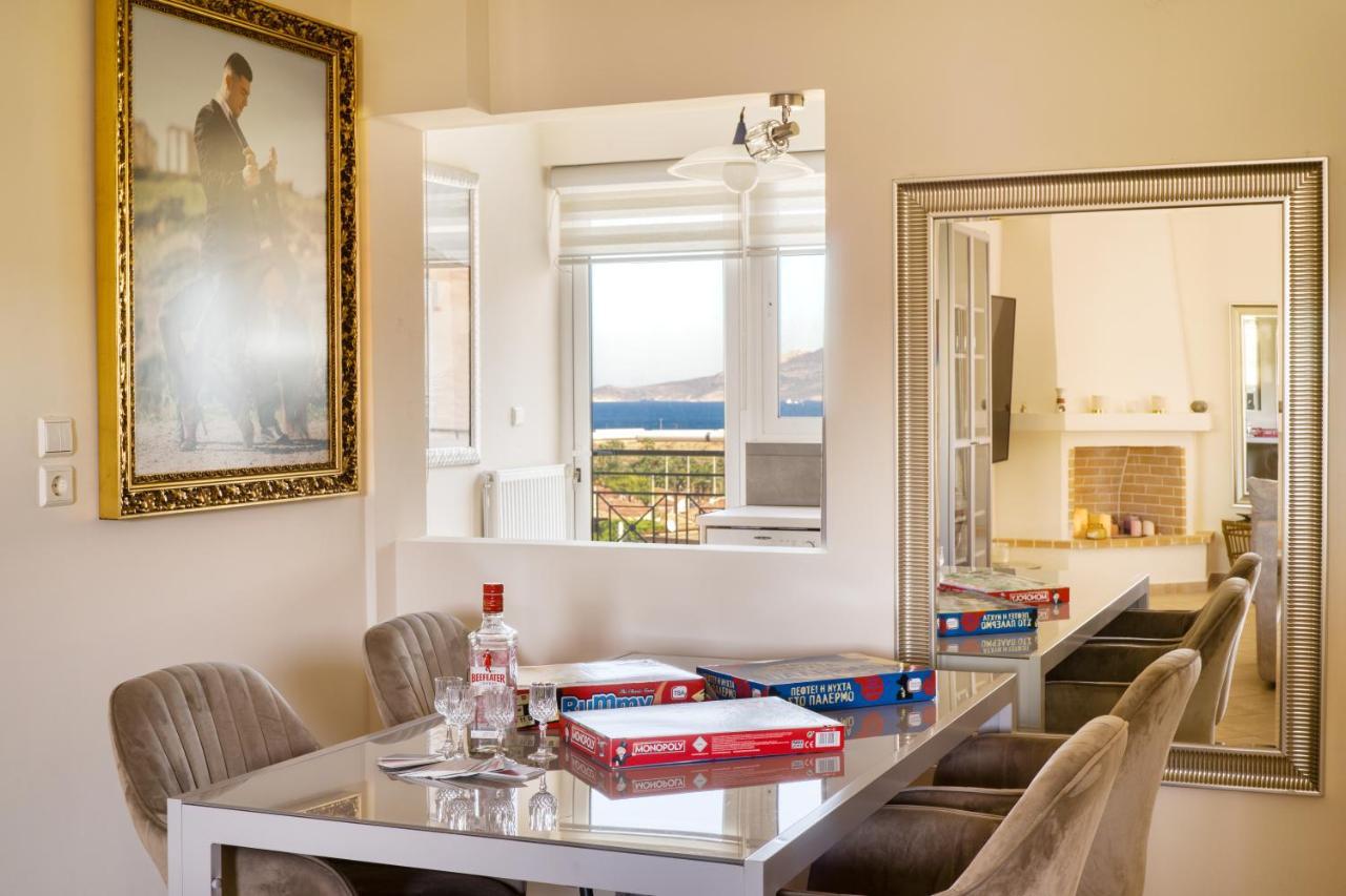 Sea & Mountain Apartment Close To Port And City Lávrion Exteriör bild